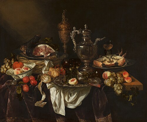 Banquet still life, 1655, Abraham van Beijeren
