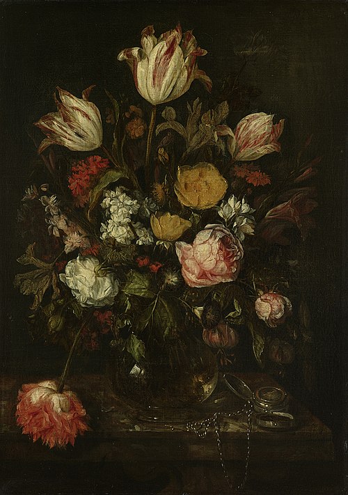 Still life with flowers, 1650, Abraham van Beijeren