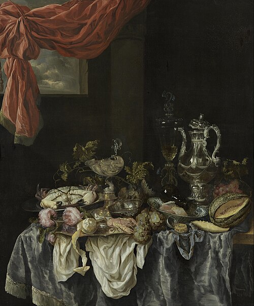 Sumptuous still life, 1654, Abraham van Beijeren