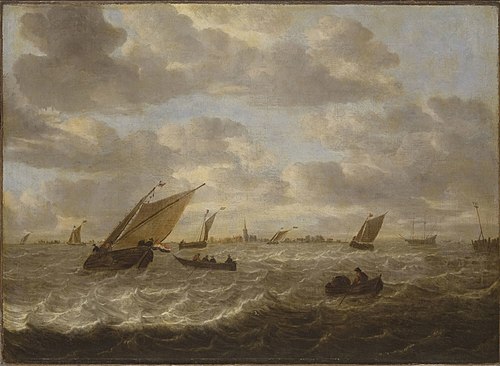 Marine with a Rough Sea, 1660, Abraham van Beijeren