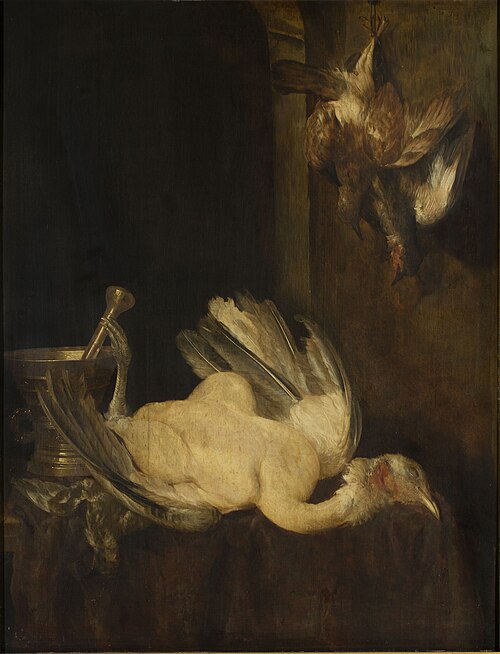 Still life with dead birds, 1661, Abraham van Beijeren