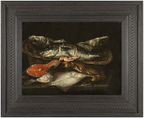 Stilleven van vissen en krab, 1699, Abraham van Beijeren
