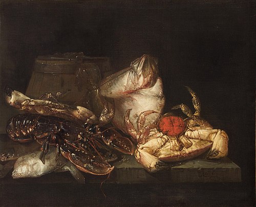 Stilleben mit Fischen und Krebsen, , Abraham van Beijeren