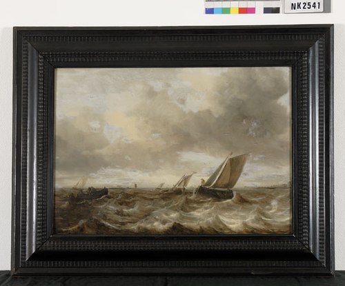 Schiffe auf rauher See, 1664, Abraham van Beijeren