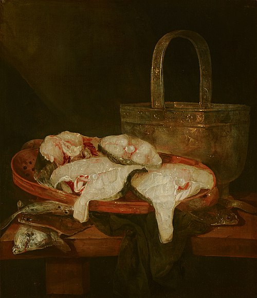 Fish Still Life, 1650, Abraham van Beijeren
