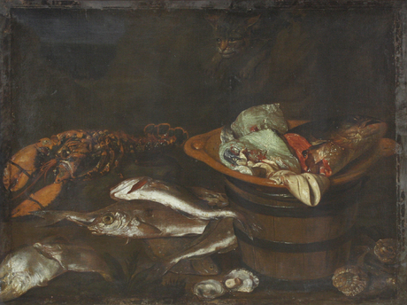 Still life. fishes, 1650, Abraham van Beijeren