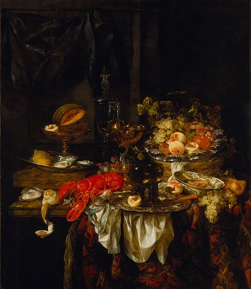 Banquet Still Life, 1667, Abraham van Beijeren