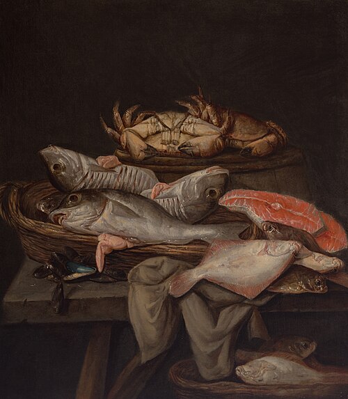 Still Life of Fish, 1655, Abraham van Beijeren