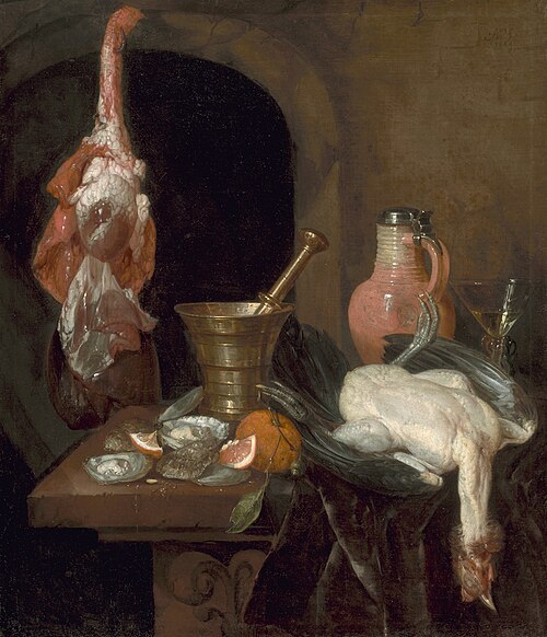 Preparations for a Meal, 1664, Abraham van Beijeren
