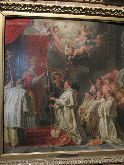 La Consécration du bienheureux Waltmann par saint Norbert, 1647, Abraham van Diepenbeeck