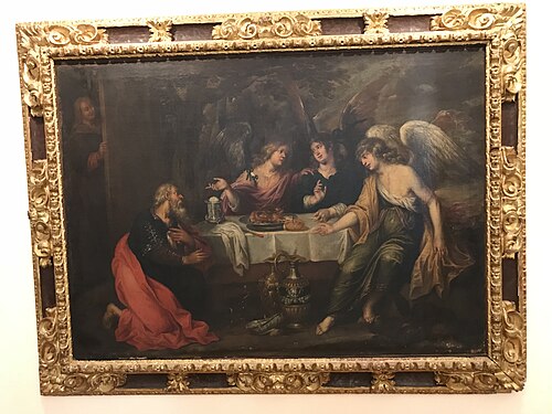 Abraham served by three angels, 1650, Abraham van Diepenbeeck