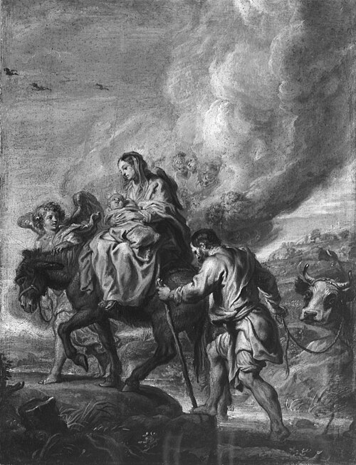 The Flight into Egypt, 1650, Abraham van Diepenbeeck