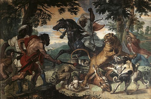 Lion Hunting, 1660, Abraham van Diepenbeeck