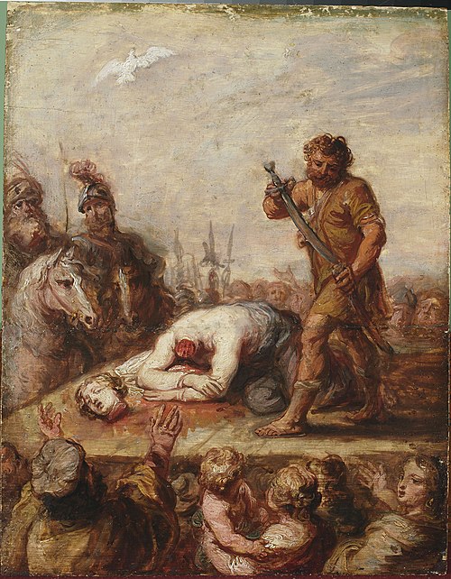 L'Étude pour une décapitation de saint femme (Sainte-Catherine?), 1640, Abraham van Diepenbeeck