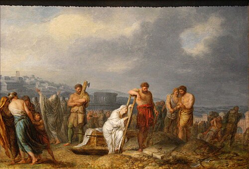 Supplice d'une vestale, , Michel-Honoré Bounieu