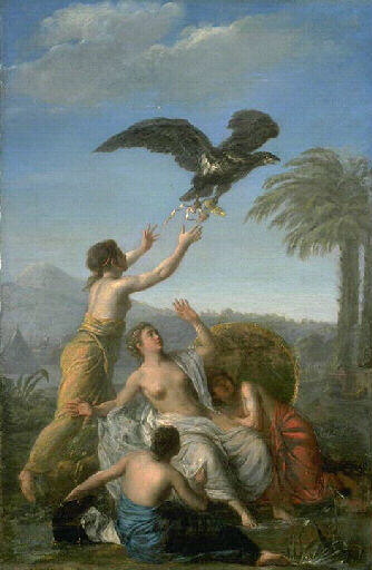 Enlèvement du soulier de Rodope, 1760, Michel-Honoré Bounieu