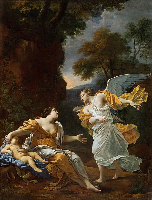 Hagar and the Angel, 1645, Michel Dorigny