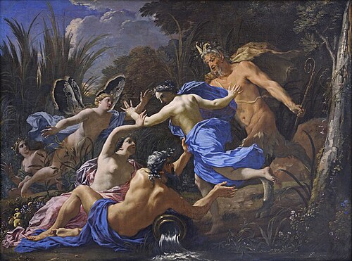 Pan and Syrinx, 1650, Michel Dorigny