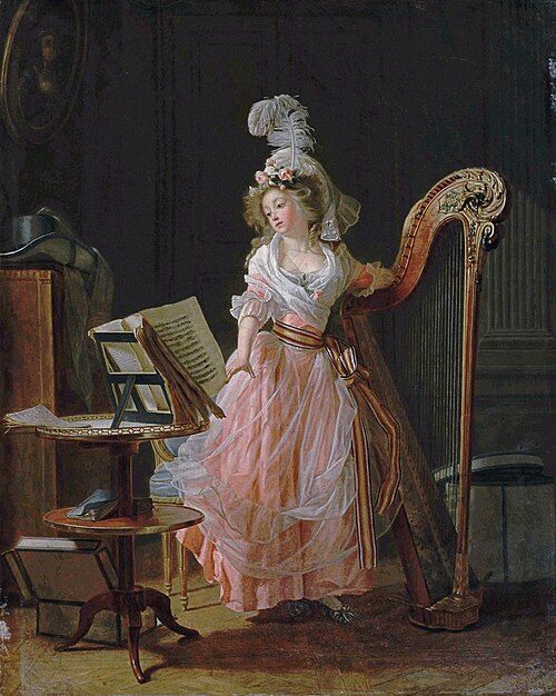 La jeune musicienne, 1788, Michel Garnier