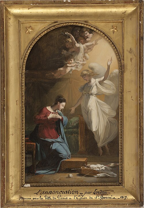 Esquisse pour l'église Saint-Gervais : L'Annonciation, 1817, Pierre-Jérôme Lordon
