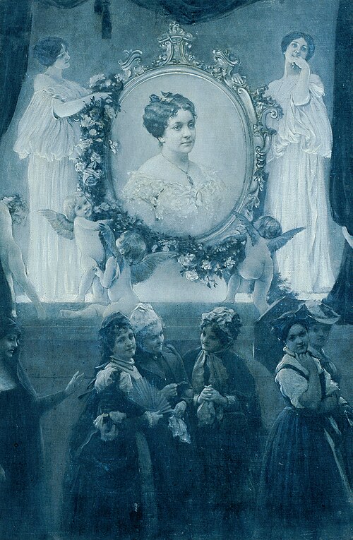 Die Schauspielerin Helene Hartmann, 1895, Adolf Hirémy-Hirschl
