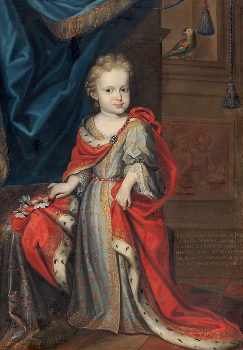 Portrait of Princess Maria Casimira Sobieska (1695-1723) at the age of 3., 1698, F.G. Köbitz