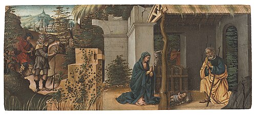 Adoration of the Christ-child by the shepherds, 1504, Michelangelo Membrini