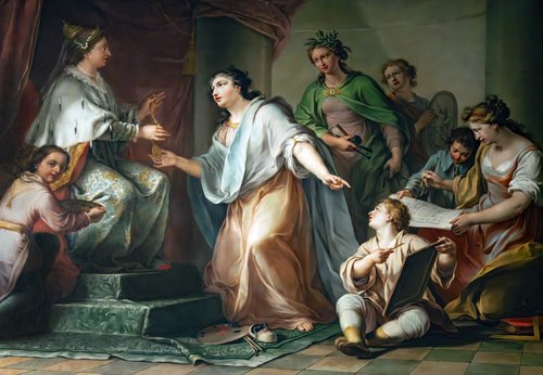 Venise récompense les Beaux-Arts, 1756, Michelangelo Morlaiter