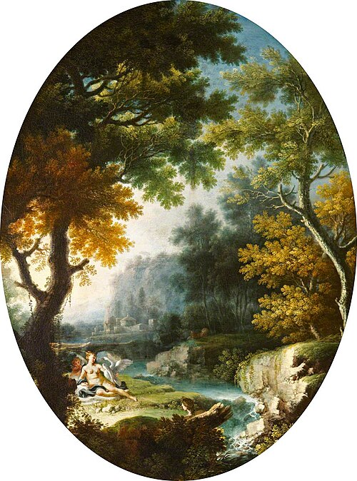 Landscape with Leda and the Swan, 1728, Michele Pagano