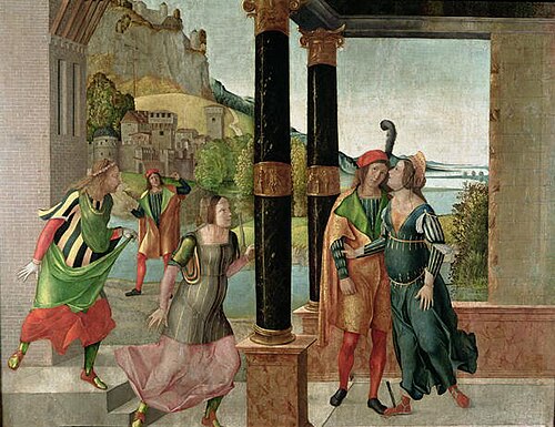 Brutus et Portia., 1500, Michele da Verona