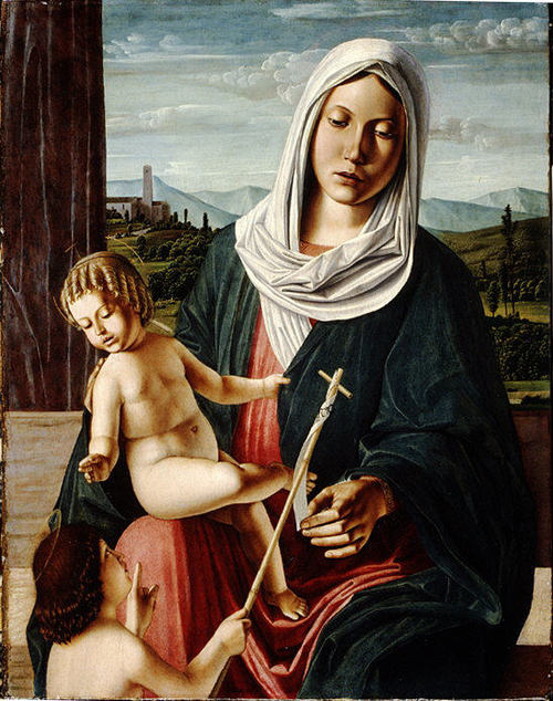 Madonna and Child with the Infant Saint John the Baptist, 1490, Michele da Verona