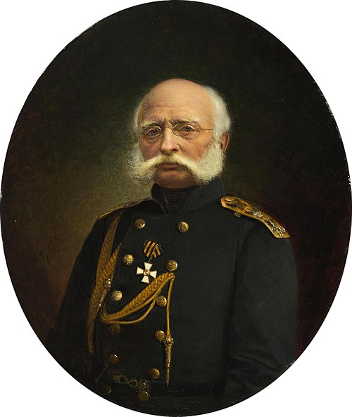 Portrait of Admiral F. P. Vrangel, 1892, Alexander Fedorovich Pershakov