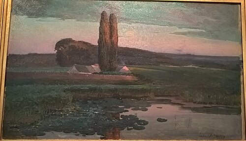 Entardecer, 1900, António Cândido da Cunha