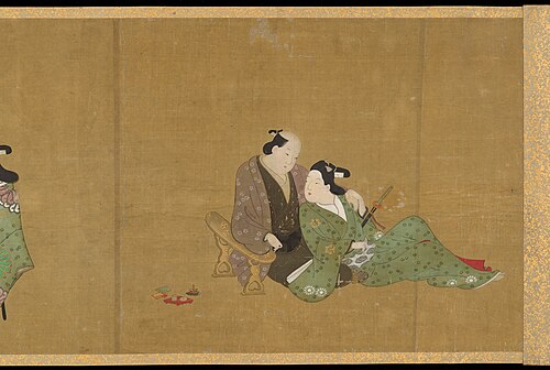 Handscroll of Ten Homoerotic (Nanshoku) Scenes, 1716, Miyagawa Chōshun