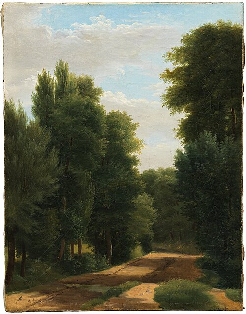 View of a Garden. Study, 1814, Jean-Victor Bertin