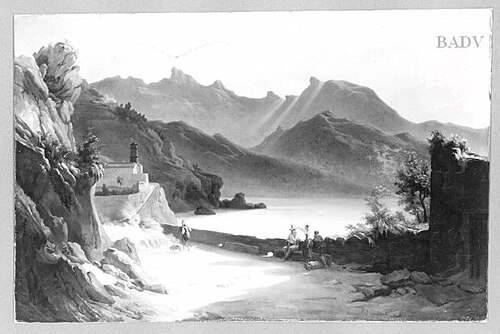 Italien Landscape, 1800, Jean-Victor Bertin