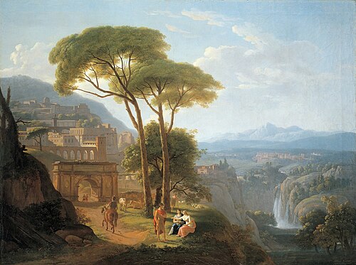 View of Tivoli, , Jean-Victor Bertin