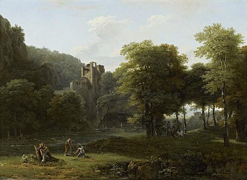 Classical Landscape, 1800, Jean-Victor Bertin