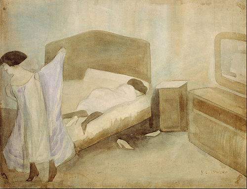The Bedroom, 1910, José Clemente Orozco