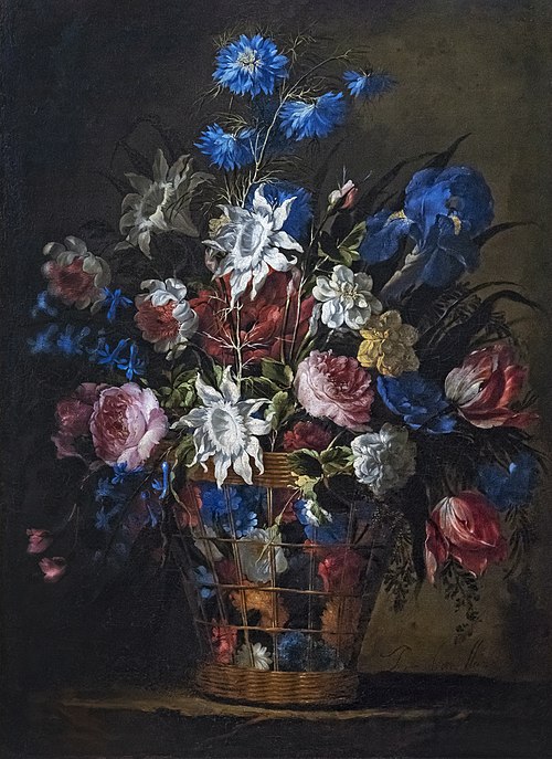Corbeille de fleurs, 1700, Juan de Arellano
