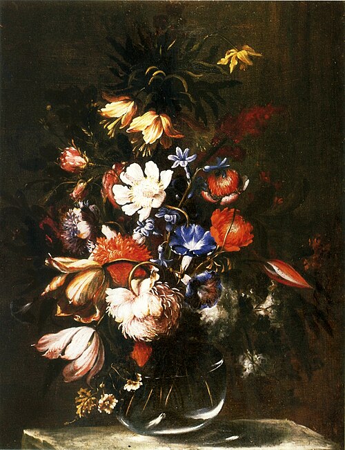 Still life with flowers., 1650, Juan de Arellano