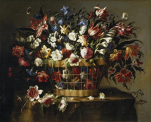 Corbeille de Fleurs, 1670, Juan de Arellano