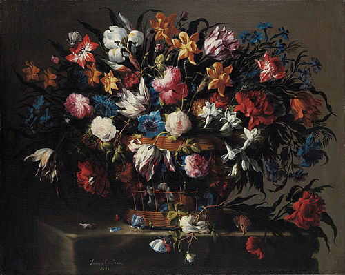 Petite corbeille de fleurs, 1671, Juan de Arellano
