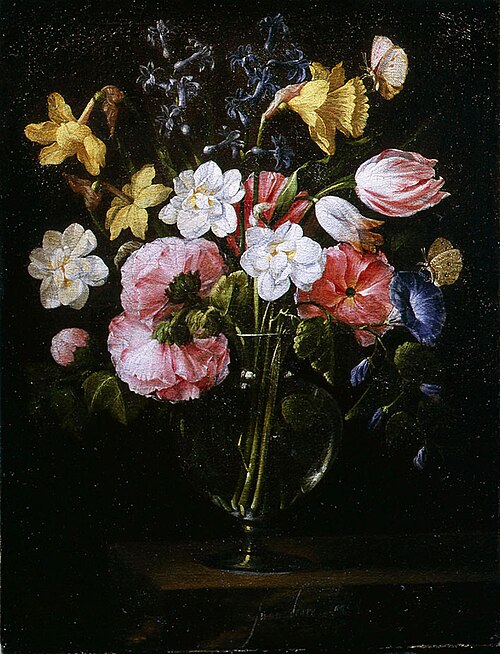 Flowers in a vase, 1650, Juan de Arellano