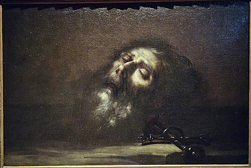 head of St John Baptist, 1670, Sebastián de Llanos Valdés