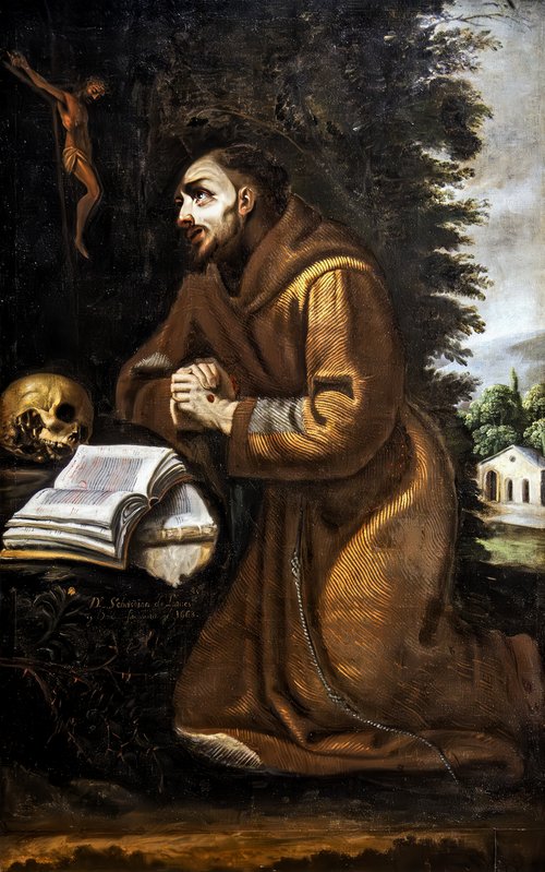 Saint François d'Assise en prière, 1663, Sebastián de Llanos Valdés