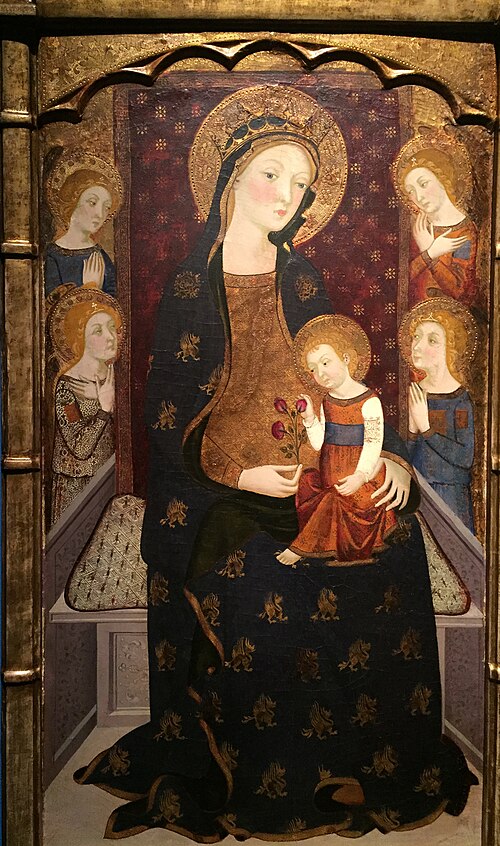 Mare de Déu amb Nen i àngels, 1380, Jaume Serra