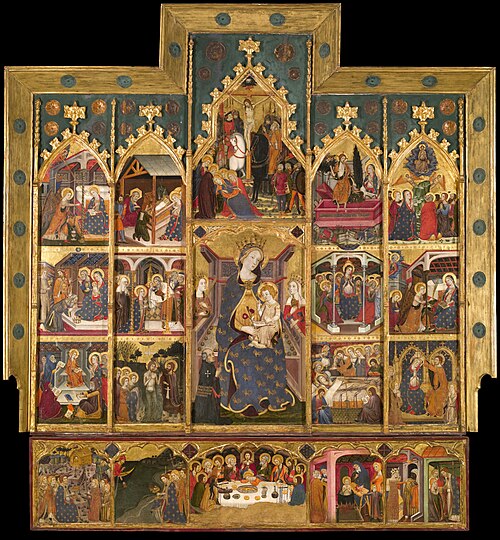 Altarpiece of the Virgin, 1385, Jaume Serra