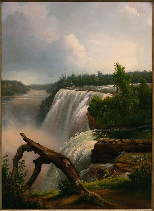 Niagara Falls from Goat Island, 1848, Godfrey N. Frankenstein