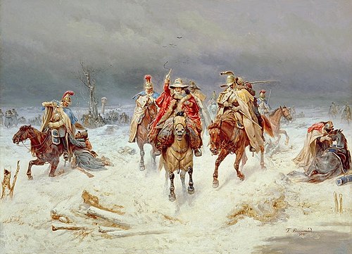Crossing the Berezina. The Flight of Napolleon’s Army from Russia in 1812, 1891, Bogdan Willewalde